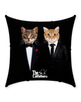 'The Catfathers' Personalized 2 Pet Throw Pillow