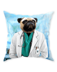 'The Doctor' Personalized Pet Throw Pillow