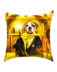 'Harry Dogger (Wooflepuff)' Personalized Pet Throw Pillow