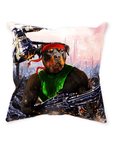 'Rambo Doggo' Personalized Pet Throw Pillow