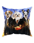 'Harry Doggers' Personalized 3 Pet Throw Pillow