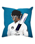 'The Cricket Player' Personalized Pet Throw Pillow