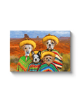 'Amigos' Personalized Pet Portraits - Custom Multi-Pet Canvas & Poster Artwork