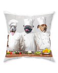 'The Chefs' Personalized 3 Pet Throw Pillow