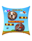 Retro Video Game Personalized Pet Throw Pillow