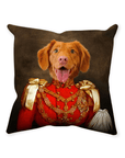 'Sergeant Bork' Personalized Pet Throw Pillow