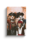 'The Pirates' Personalized 4 Pet Canvas