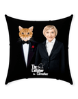 'The Catfather & Catmother' Personalized Throw Pillow