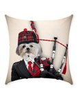 'The Bagpiper' Personalized Pet Throw Pillow