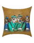 'The Golfers' Personalized 4 Pet Throw Pillow
