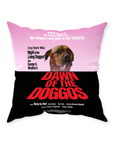 'Dawn of the Doggos' Personalized Pet Throw Pillow