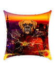 'Flash Doggo' Personalized Pet Throw Pillow