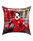 'Poland Doggos Euro Football' Personalized Pet Throw Pillow