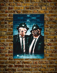 'The Blues Doggos' Personalized 2 Pet Poster