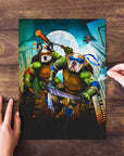 'Teenage Mutant Ninja Doggos' Personalized 2 Pet Puzzle