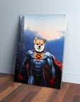 'Super Dog' Personalized Pet Canvas