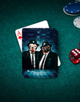'The Blues Doggos' Personalized 2 Pet Playing Cards