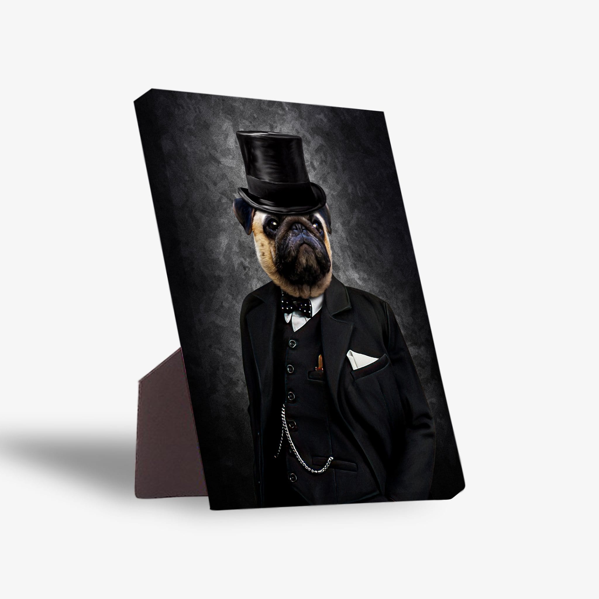 &#39;The Winston&#39; Personalized Pet Standing Canvas