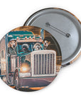 The Trucker(s) ( 1 - 4 Pets) Custom Pin