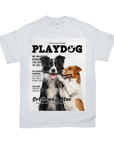 Camiseta personalizada para 2 mascotas 'Playdog'