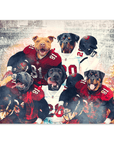 Póster Personalizado para 5 mascotas 'Tampa Bay Doggos'