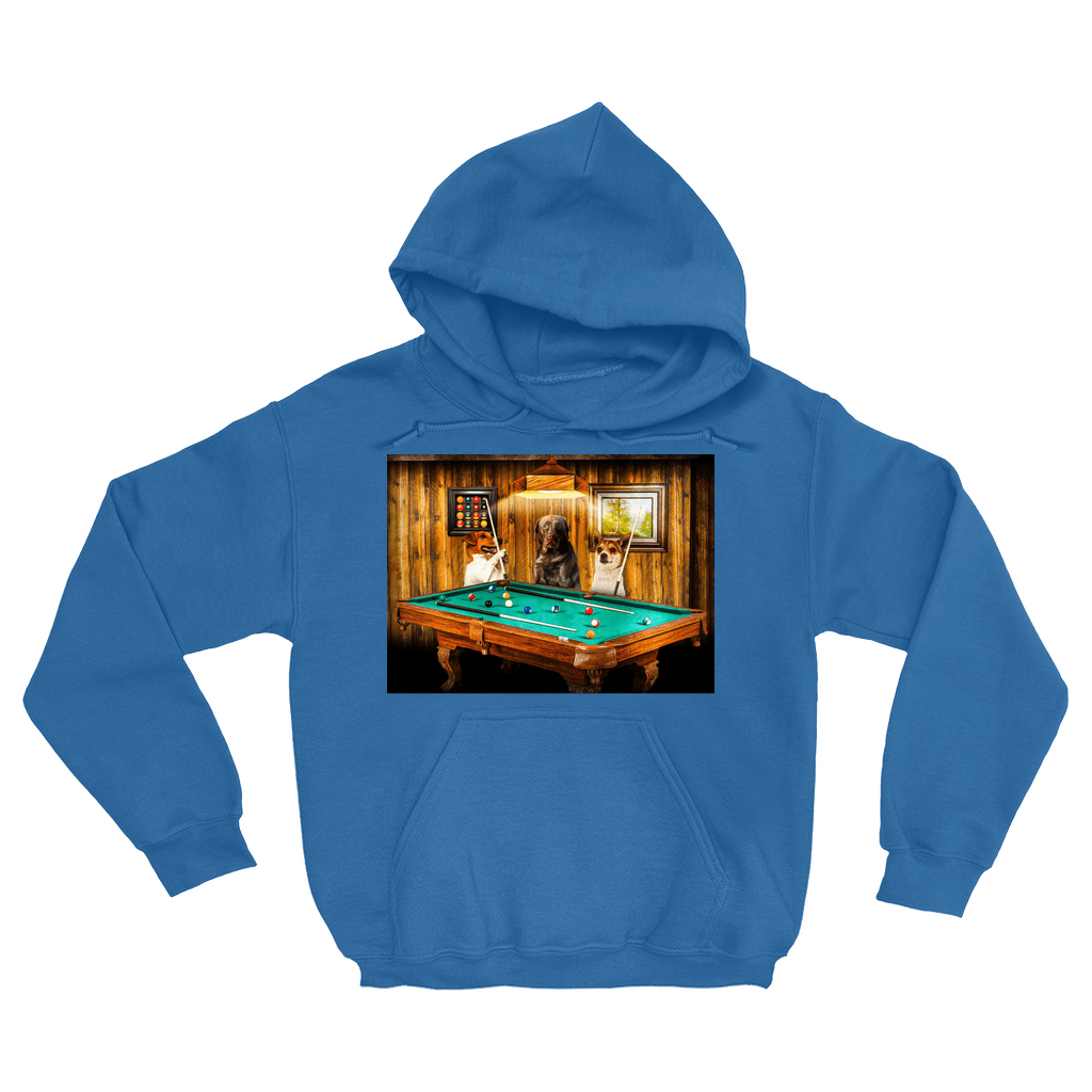 &#39;The Pool Players&#39; Personalized 3 Pet Hoody