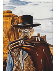 'The Good the Bad and the Furry' Personalized Pet Mini Portrait