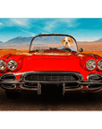 'The Classic Paw-Vette' Personalized Pet Mini Portrait