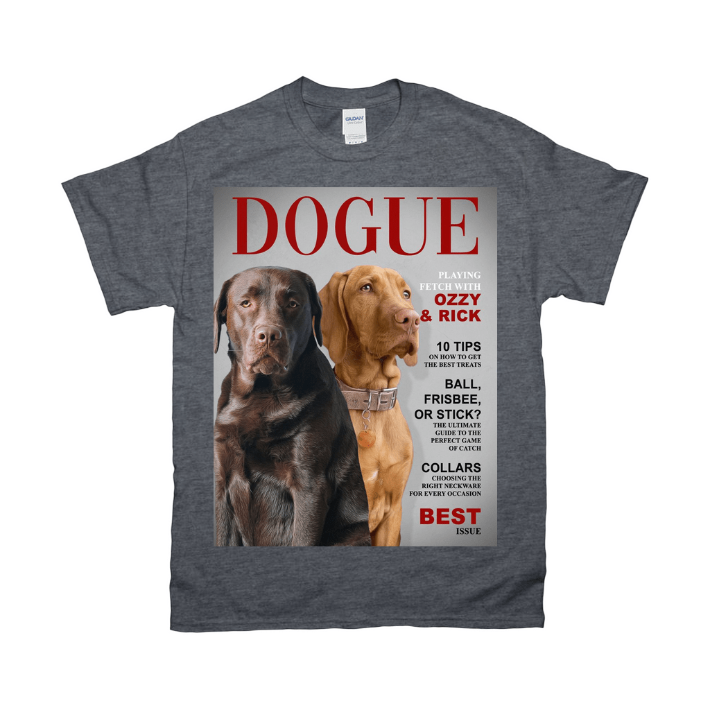&#39;Dogue&#39; Personalized 2 Pet T-Shirt
