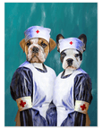 'The Nurses' Personalized 2 Pet Mini Portrait