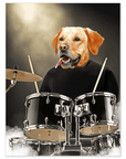 'The Drummer' Personalized Pet Mini Portrait