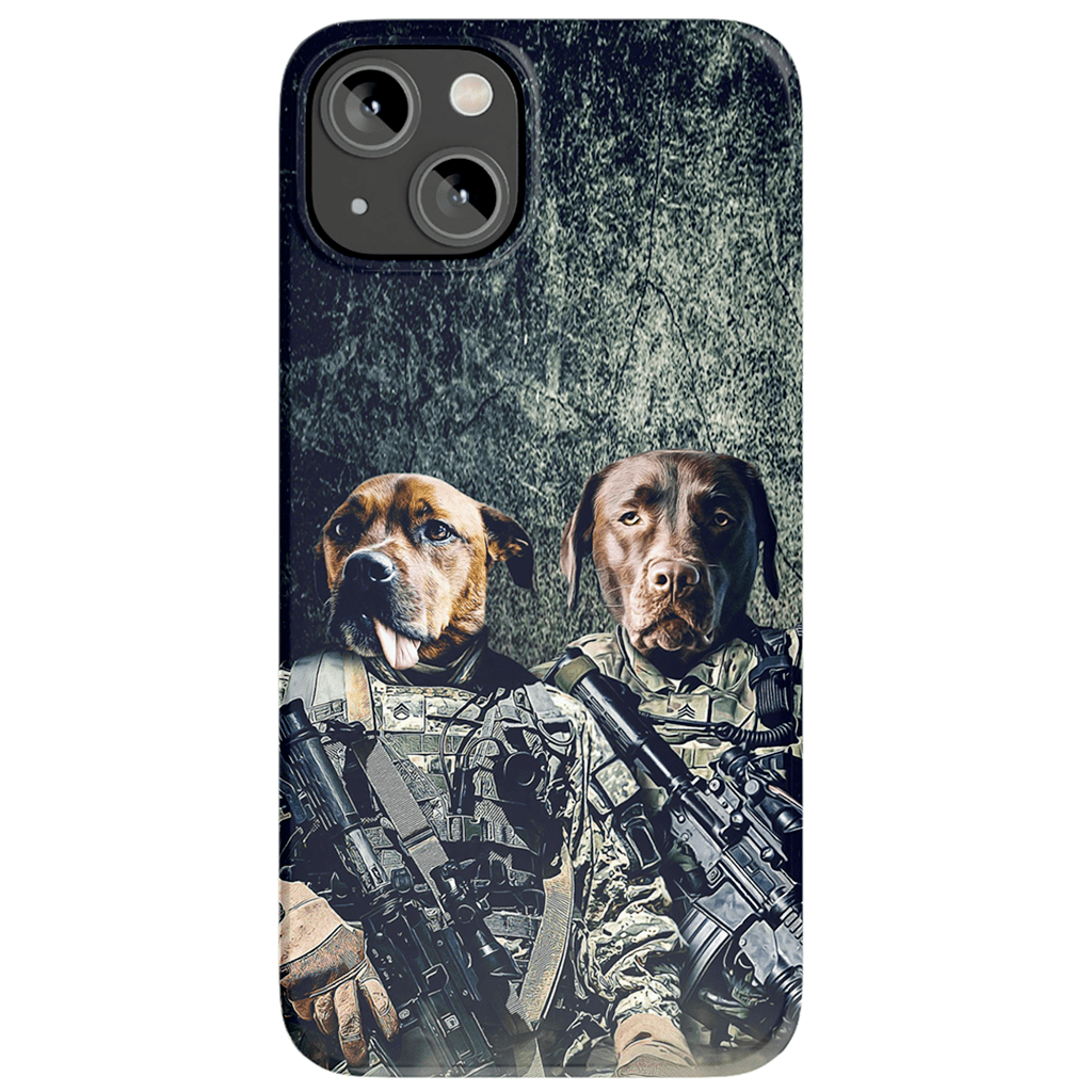 &#39;The Army Veterans&#39; Personalized 2 Pet Phone Case