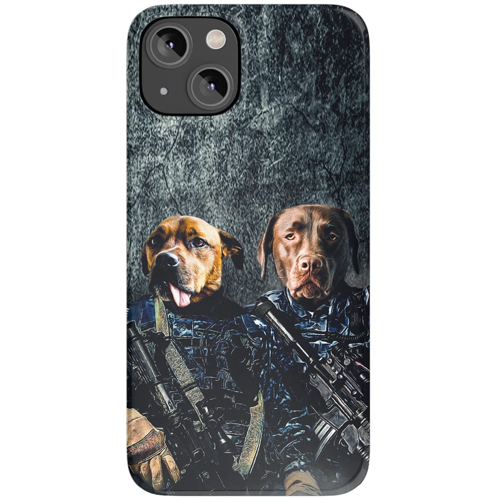 &#39;The Navy Veterans&#39; Personalized 2 Pet Phone Case
