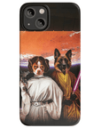 'Princess Leidown & Jedi-Doggo' Personalized 2 Pet Phone Case
