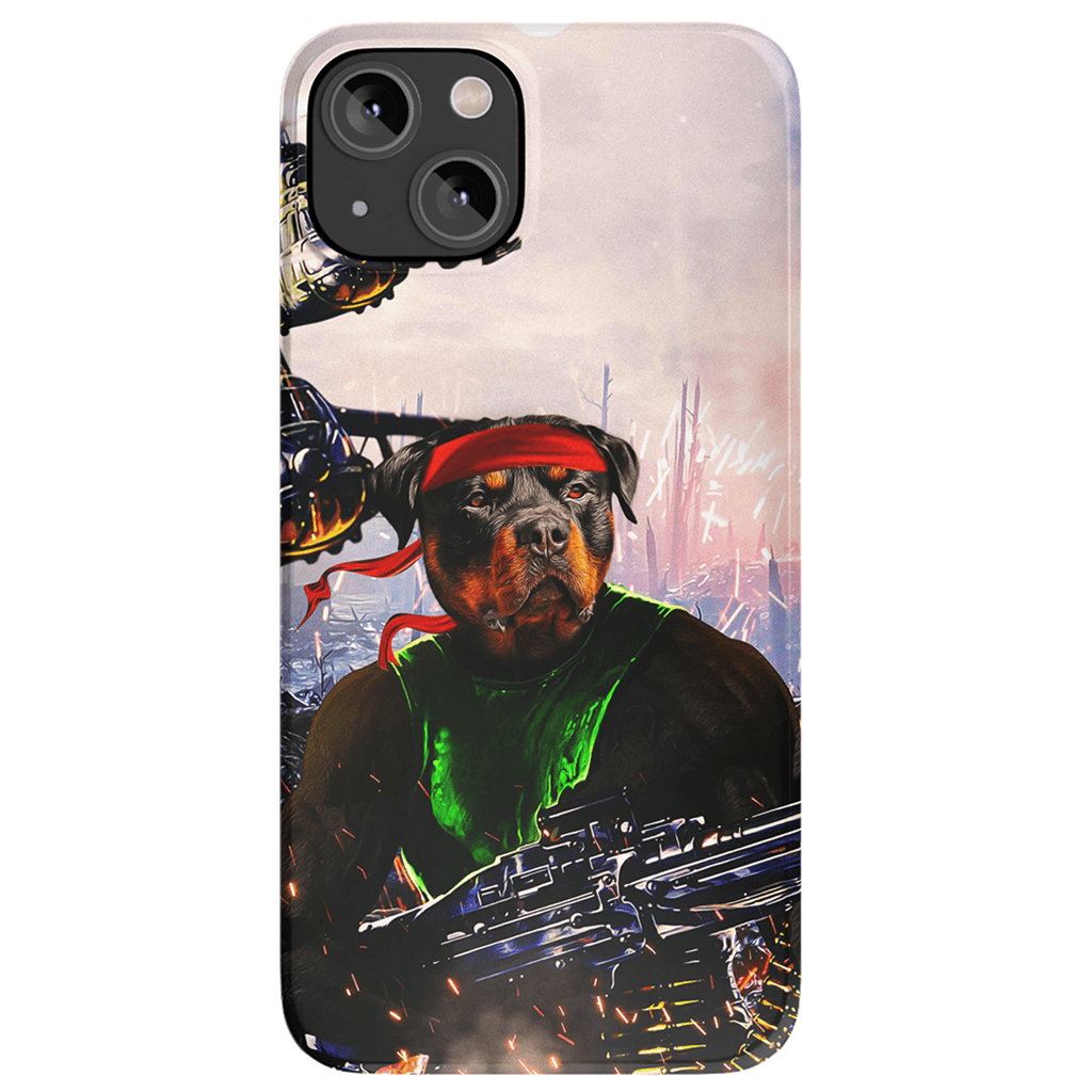 &#39;Rambo Doggo&#39; Personalized Phone Case