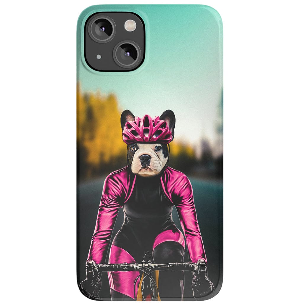 &#39;The Female Cyclist&#39; Personalized Phone Case