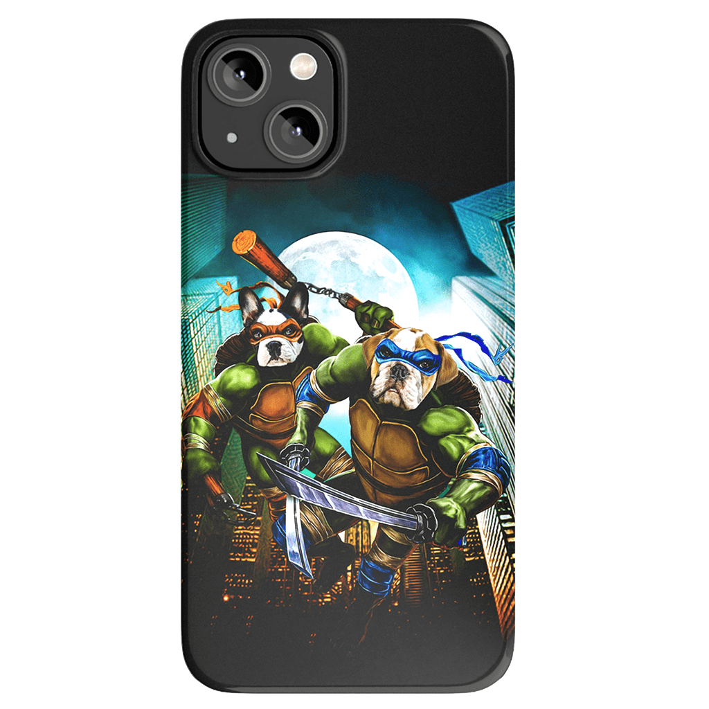 &#39;Teenage Mutant Ninja Doggos&#39; Personalized 2 Pet Phone Case