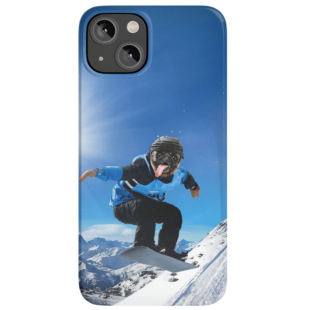 Funda para móvil personalizada &#39;El snowboarder&#39;