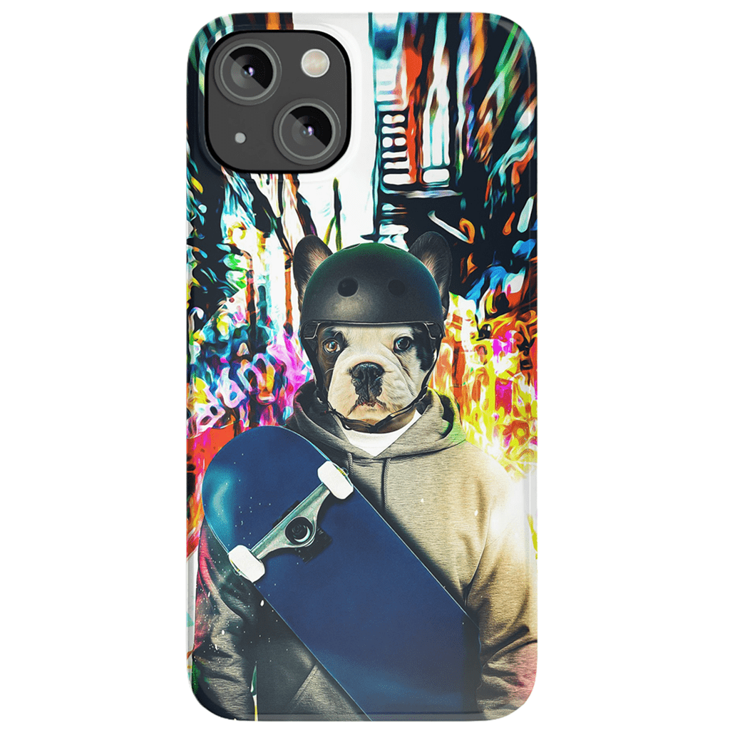 &#39;The Skateboarder&#39; Personalized Phone Case