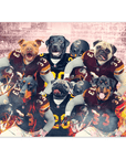 'Washington Doggos' Personalized 6 Pet Poster