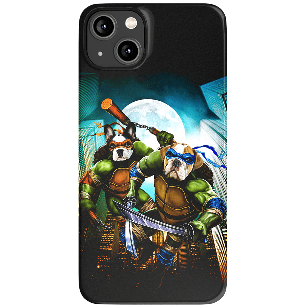 &#39;Teenage Mutant Ninja Doggos&#39; Personalized 2 Pet Phone Case