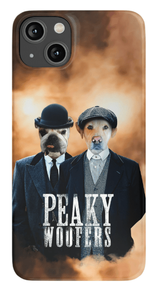 &#39;Peaky Woofers&#39; Personalized 2 Pet Phone Case