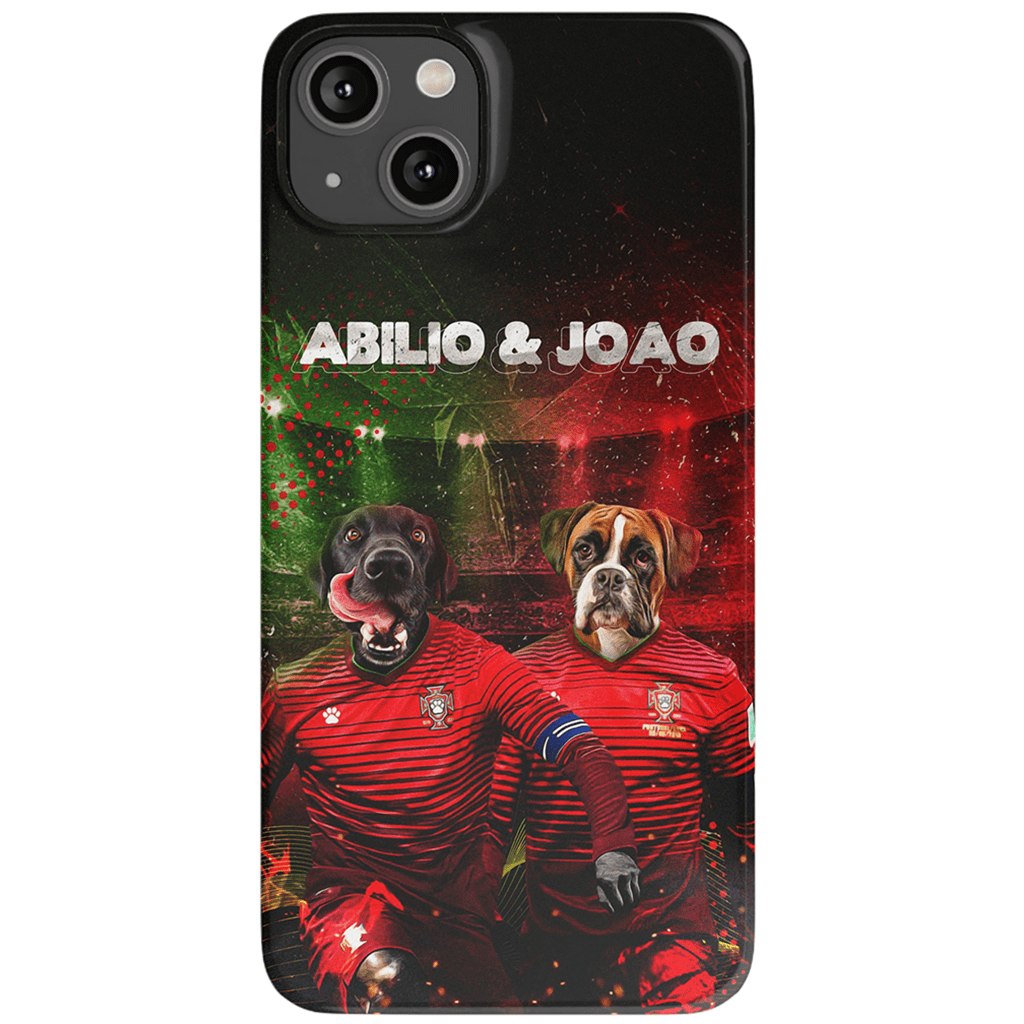 &#39;Portugal Doggos&#39; Funda personalizada para teléfono con 2 mascotas