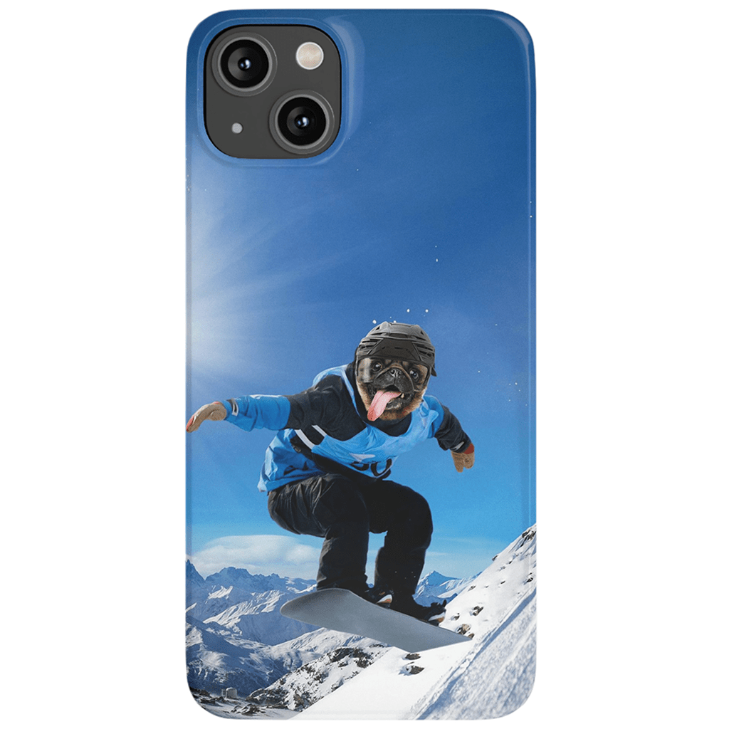 Funda para móvil personalizada &#39;El snowboarder&#39;