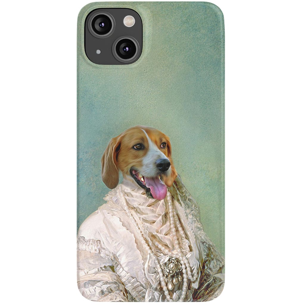 &#39;The Pearled Dame&#39; Personalized Phone Case