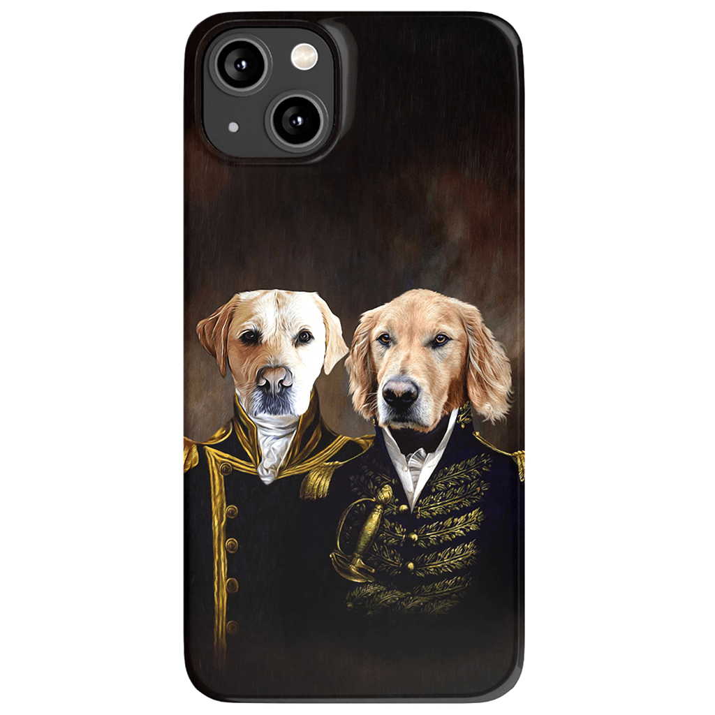 &#39;The Admiral and the Captain&#39; Personalized 2 Pet Phone Case