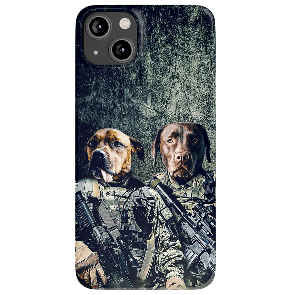 &#39;The Army Veterans&#39; Personalized 2 Pet Phone Case