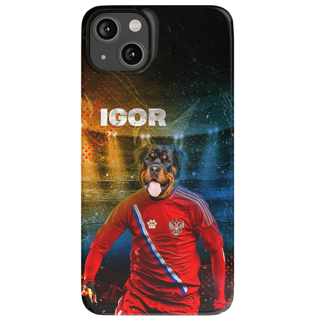 &#39;Russia Doggos Soccer&#39; Personalized Phone Case