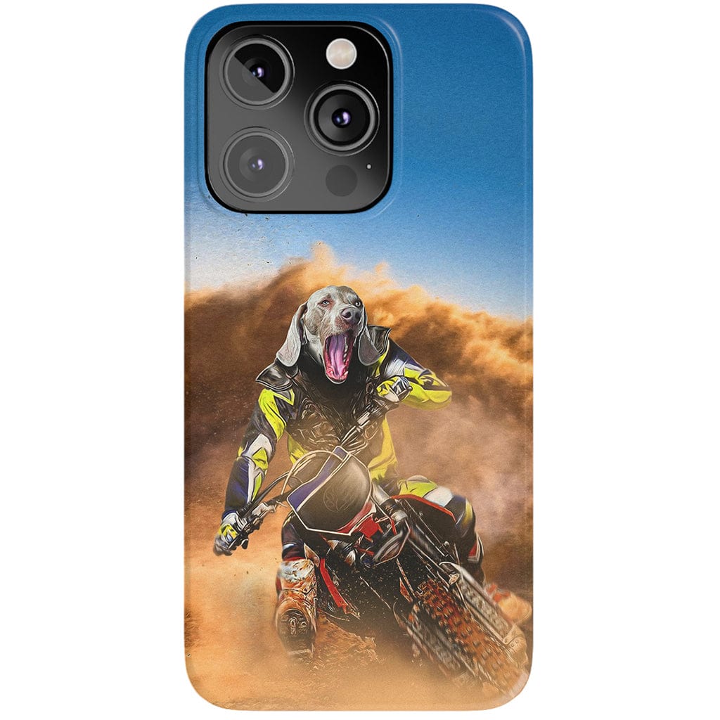 &#39;The Motocross Rider&#39; Personalized Phone Case