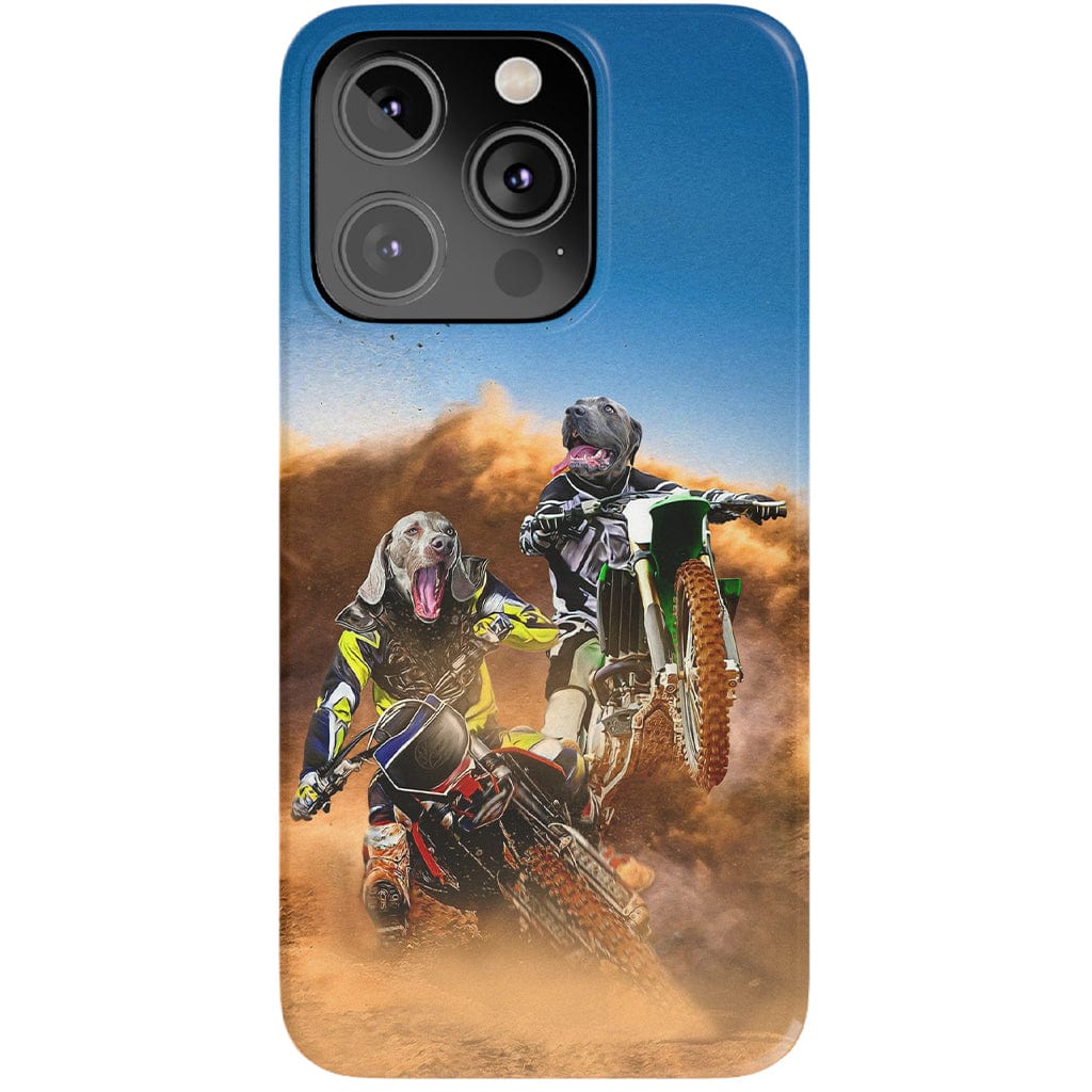 &#39;The Motocross Riders&#39; Personalized 2 Pet Phone Case
